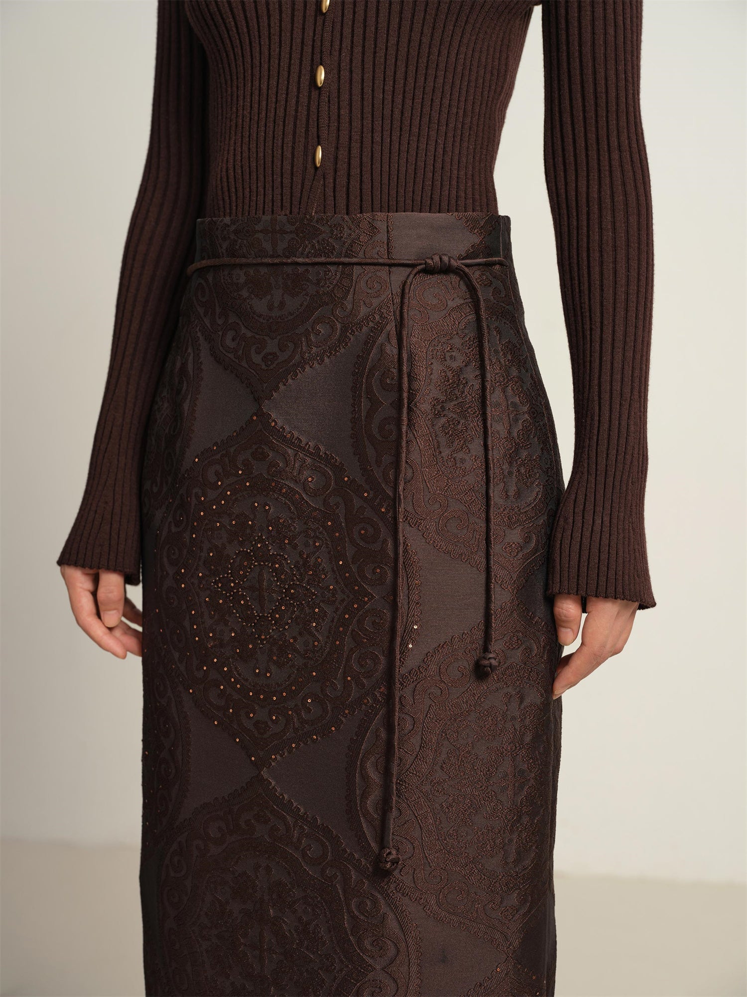 Maxi Skirt | Brown