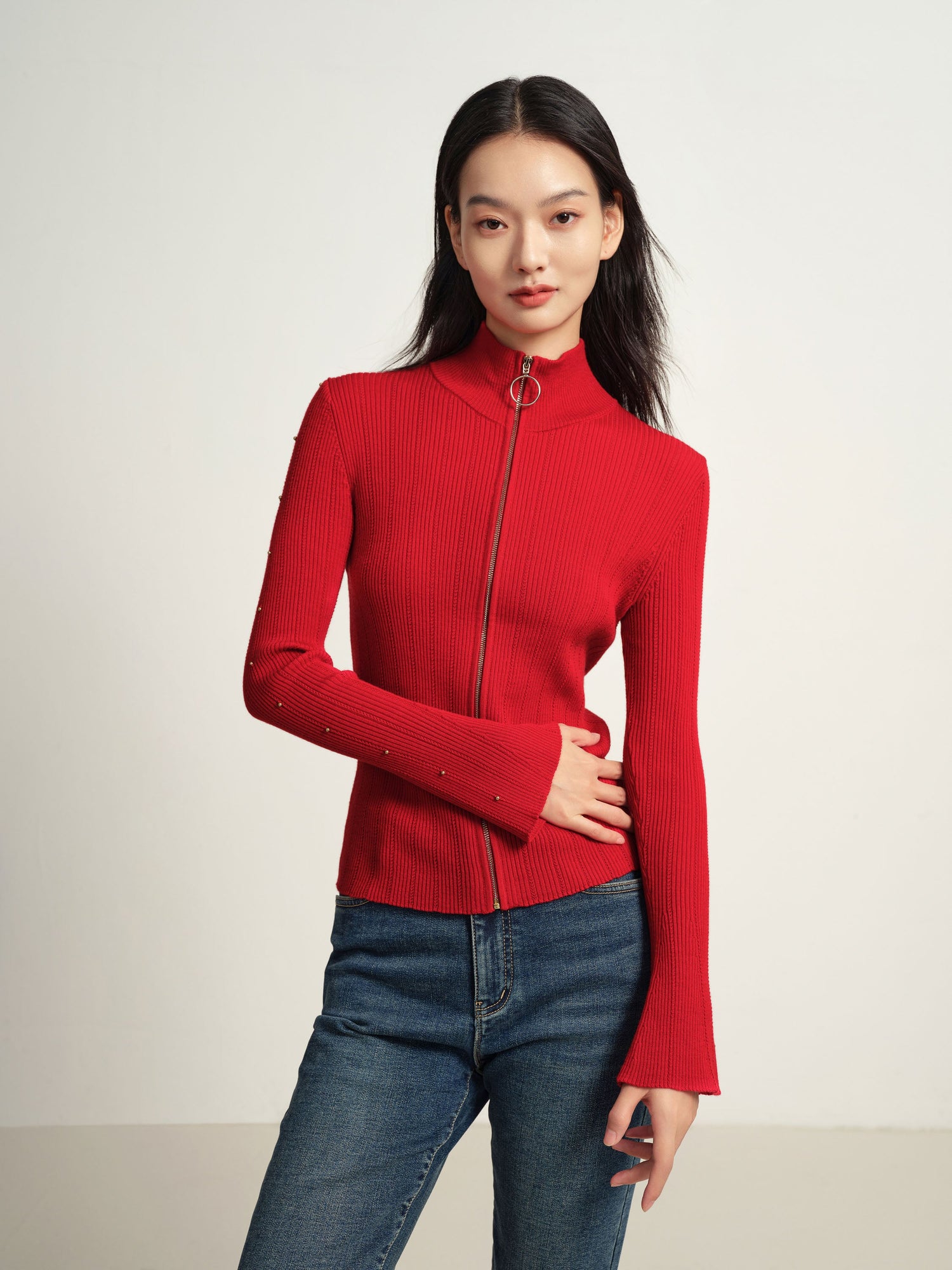 Knit Sweater | Red
