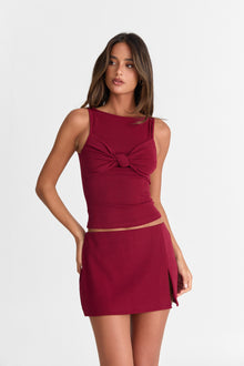 Isla Mini Skirt | Ruby