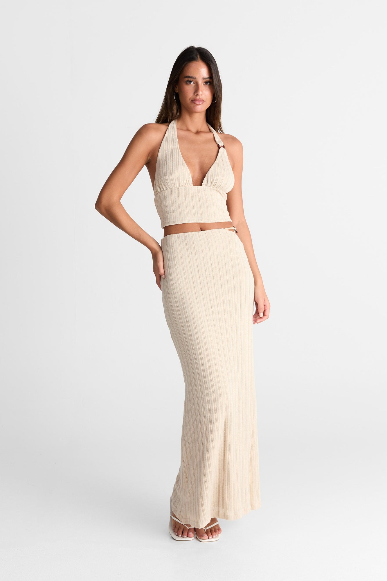 Eden Maxi Skirt | Almond