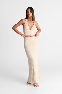 Eden Maxi Skirt | Almond