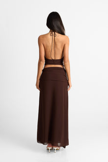 Nova Maxi Skirt | Chocolate