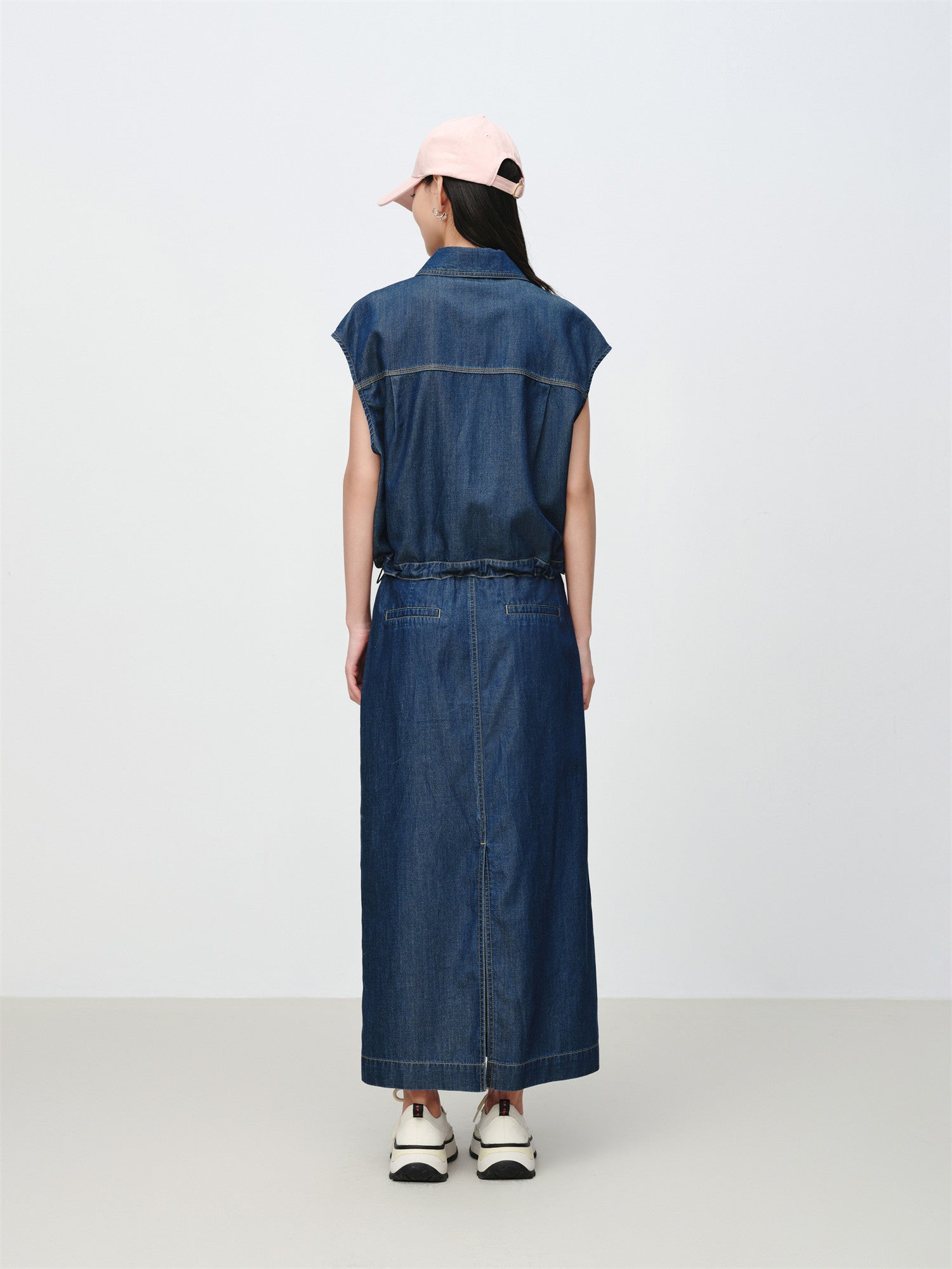 Tencel-Cotton Denim Jacket | Navy