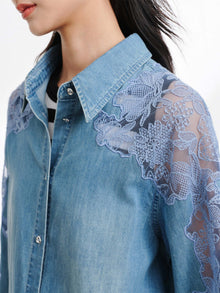 Tencel-Cotton Denim Shirt | Blue