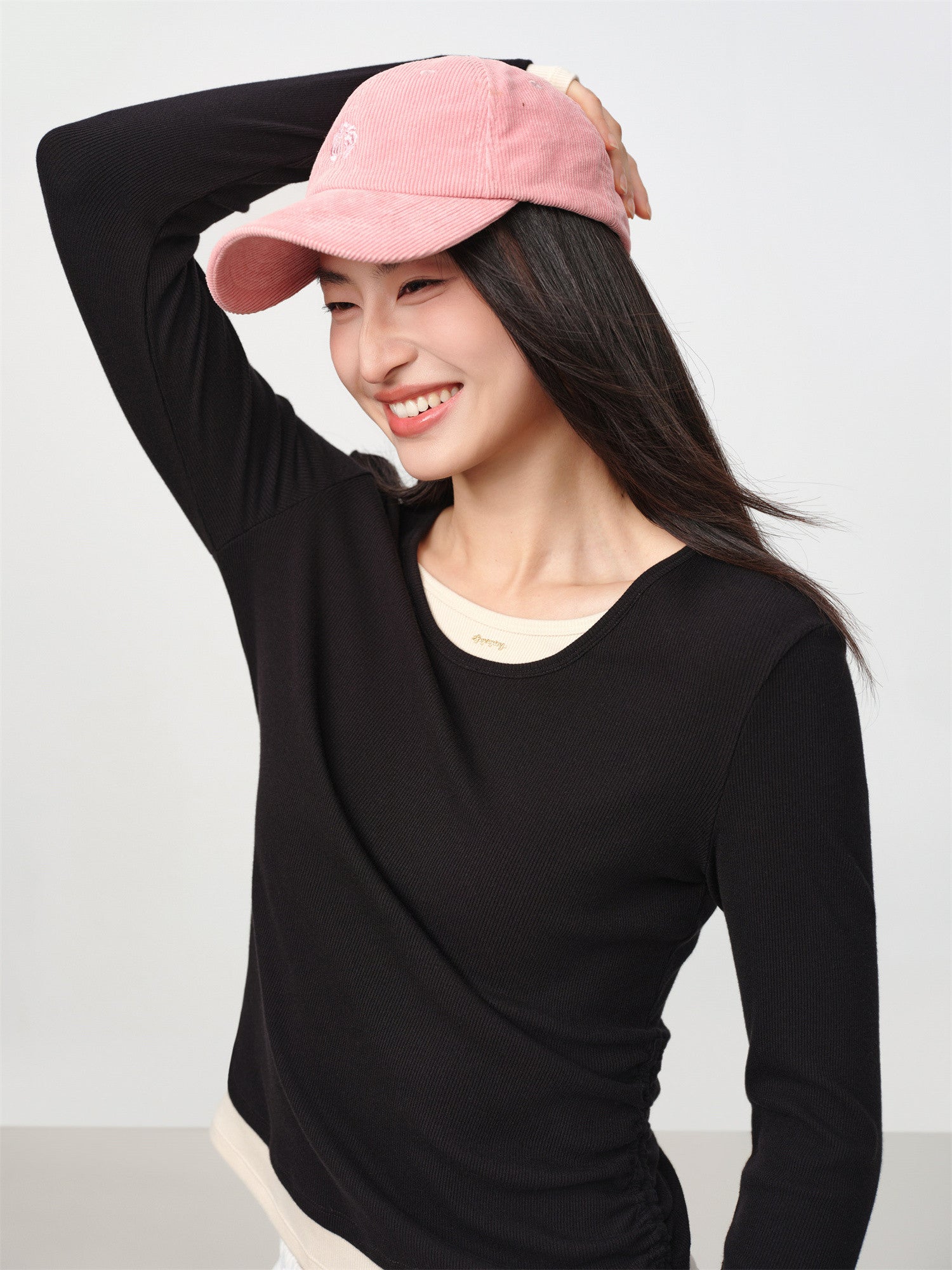 Slim-Fit Knit Base Layer Top | Black
