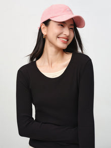 Slim-Fit Knit Base Layer Top | Black