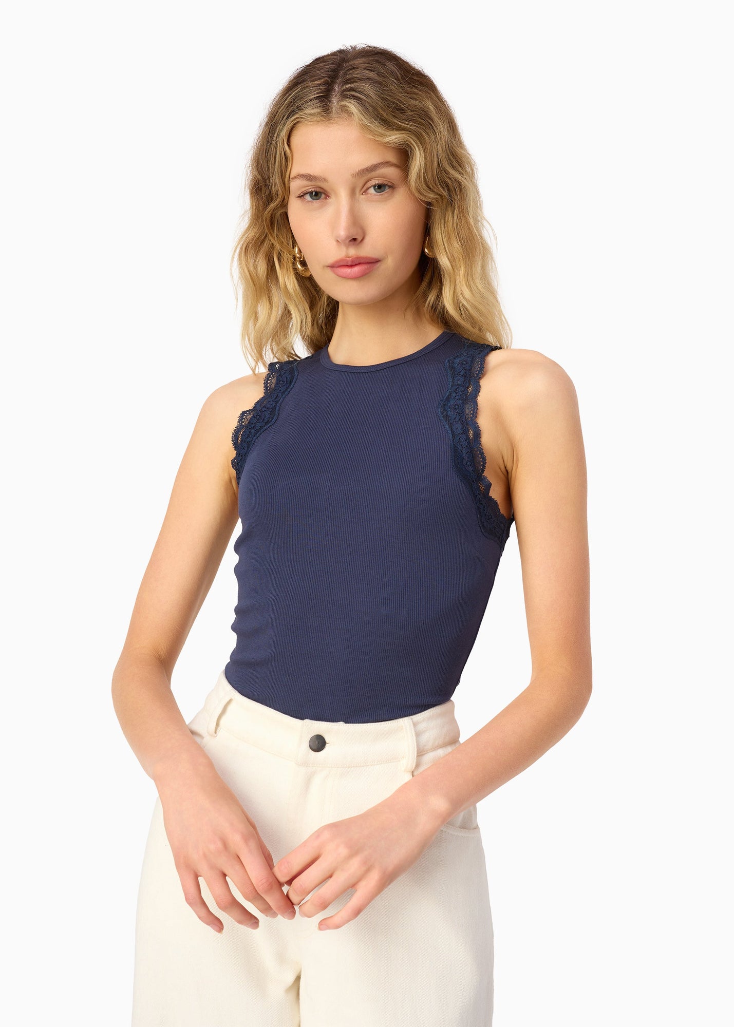 Rian Rib Knit Tank | Harbor