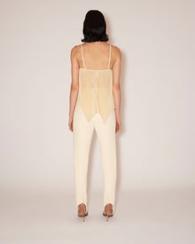 Womens | Darby Double Jersey Slouchy Pants | Creme