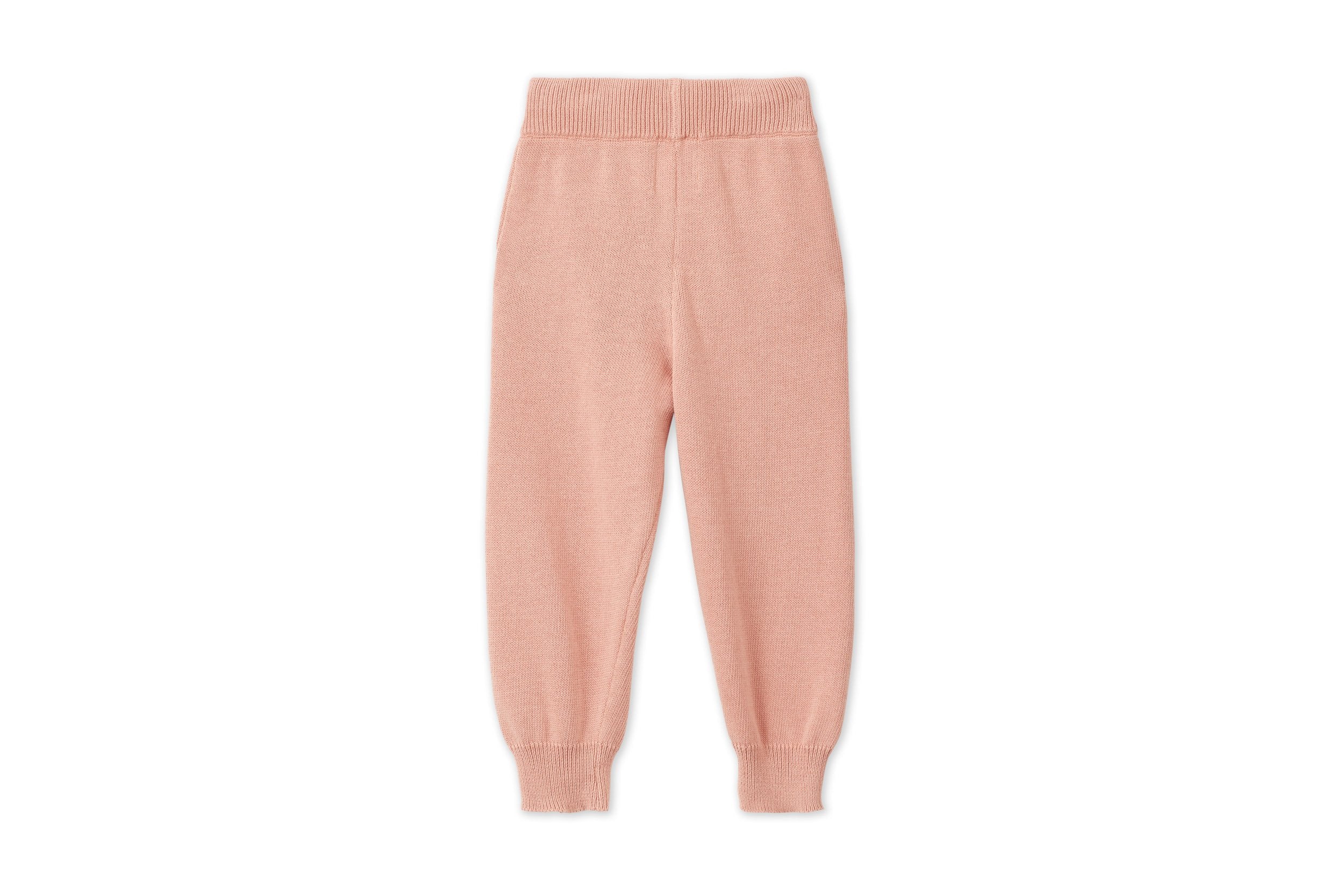 Organic Knit Joggers | Pink Rust - Mineral Dye