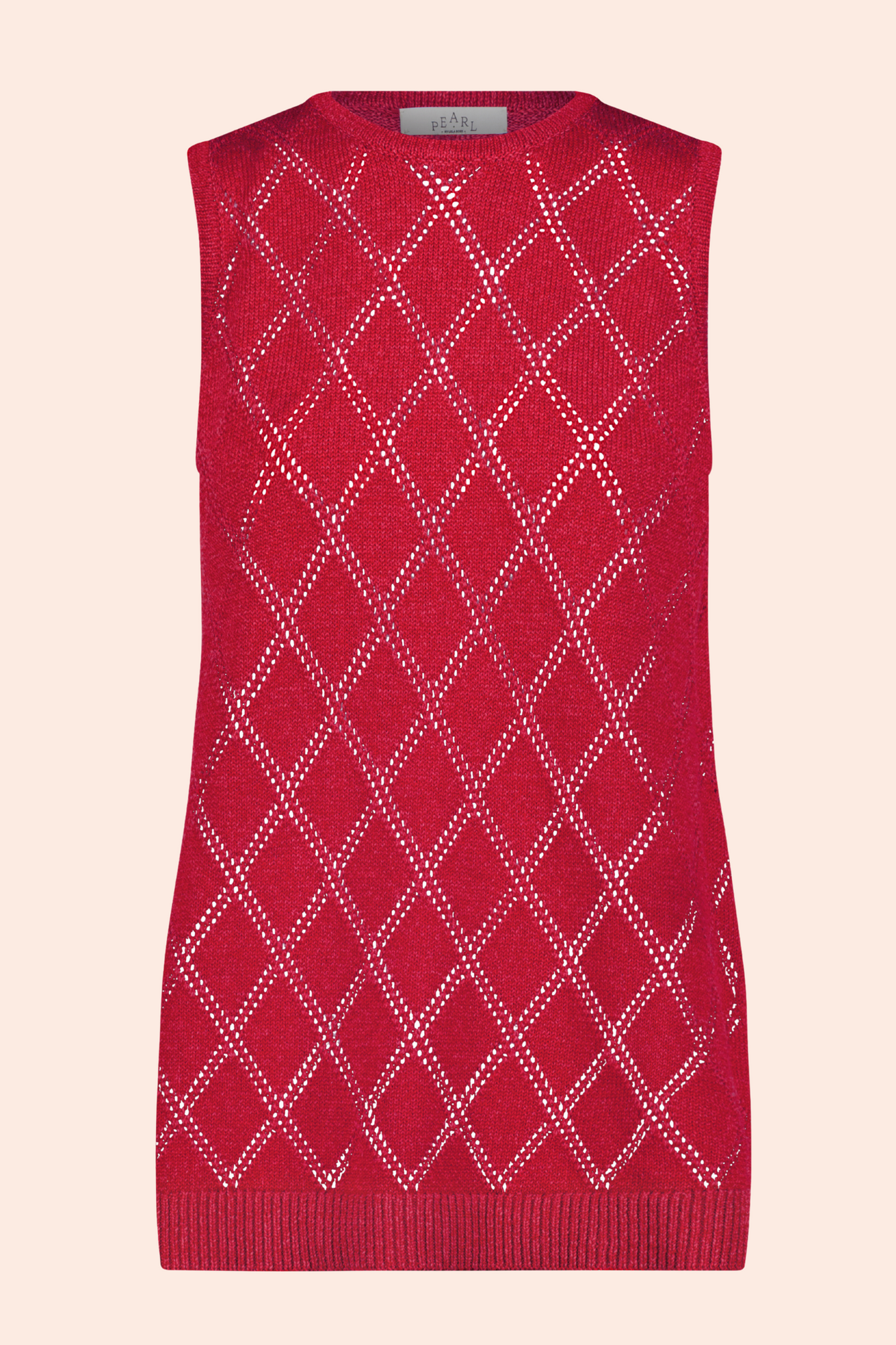 Pointelle Knit Tunic | Cherry