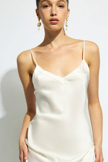 The Silk Long Nite By GINIA In Creme