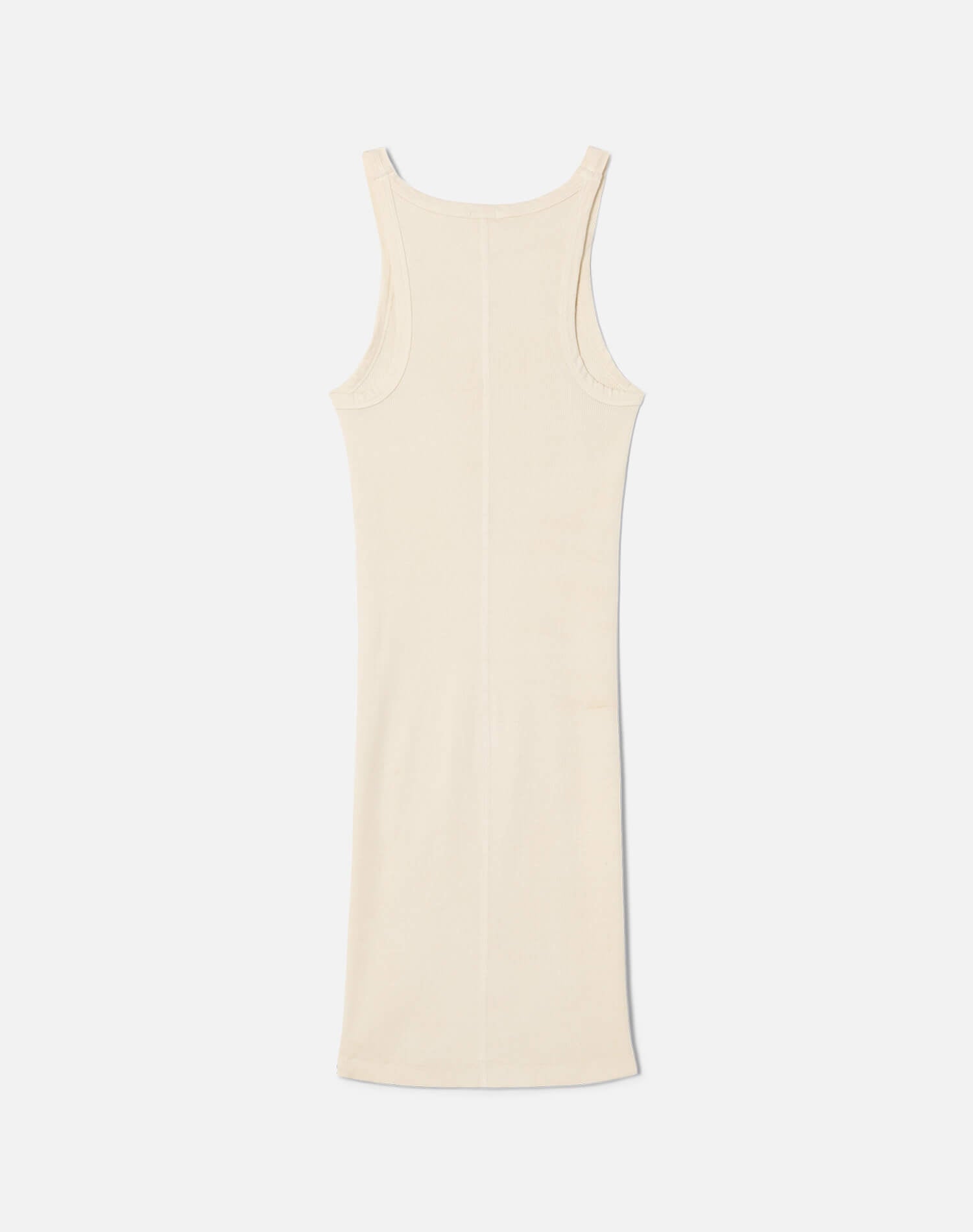 Womens | Ribbed Tank Mini Dress | Vintage White
