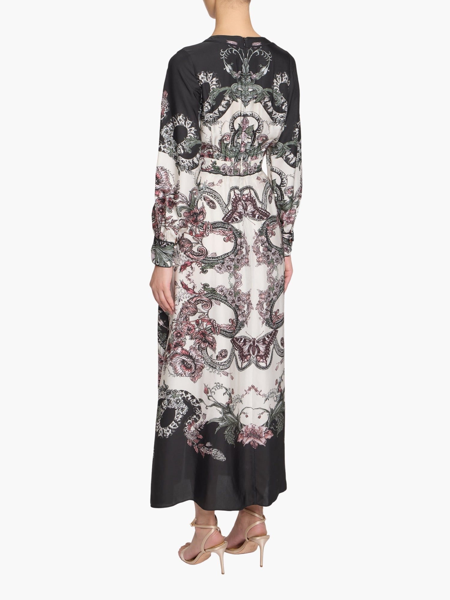 Garden of Eve Corded Twill Midi Dress | Green Multi