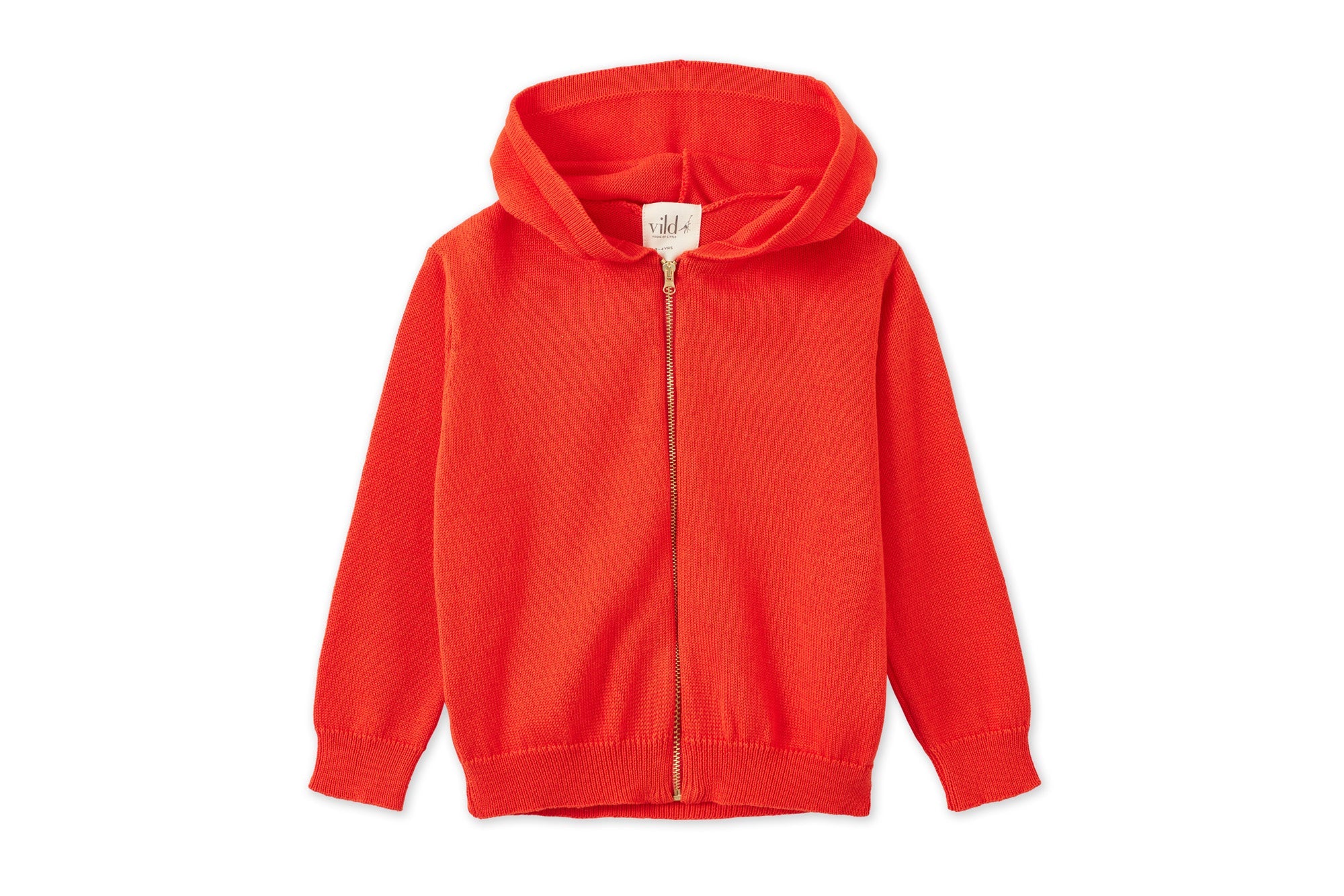 Organic Knit Cardigan | Coral