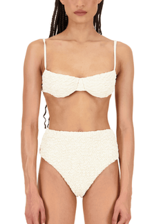 The Isla Bottom | Ivory Luxe Crinkle