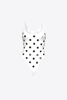 Polka Dot Bodysuit | White