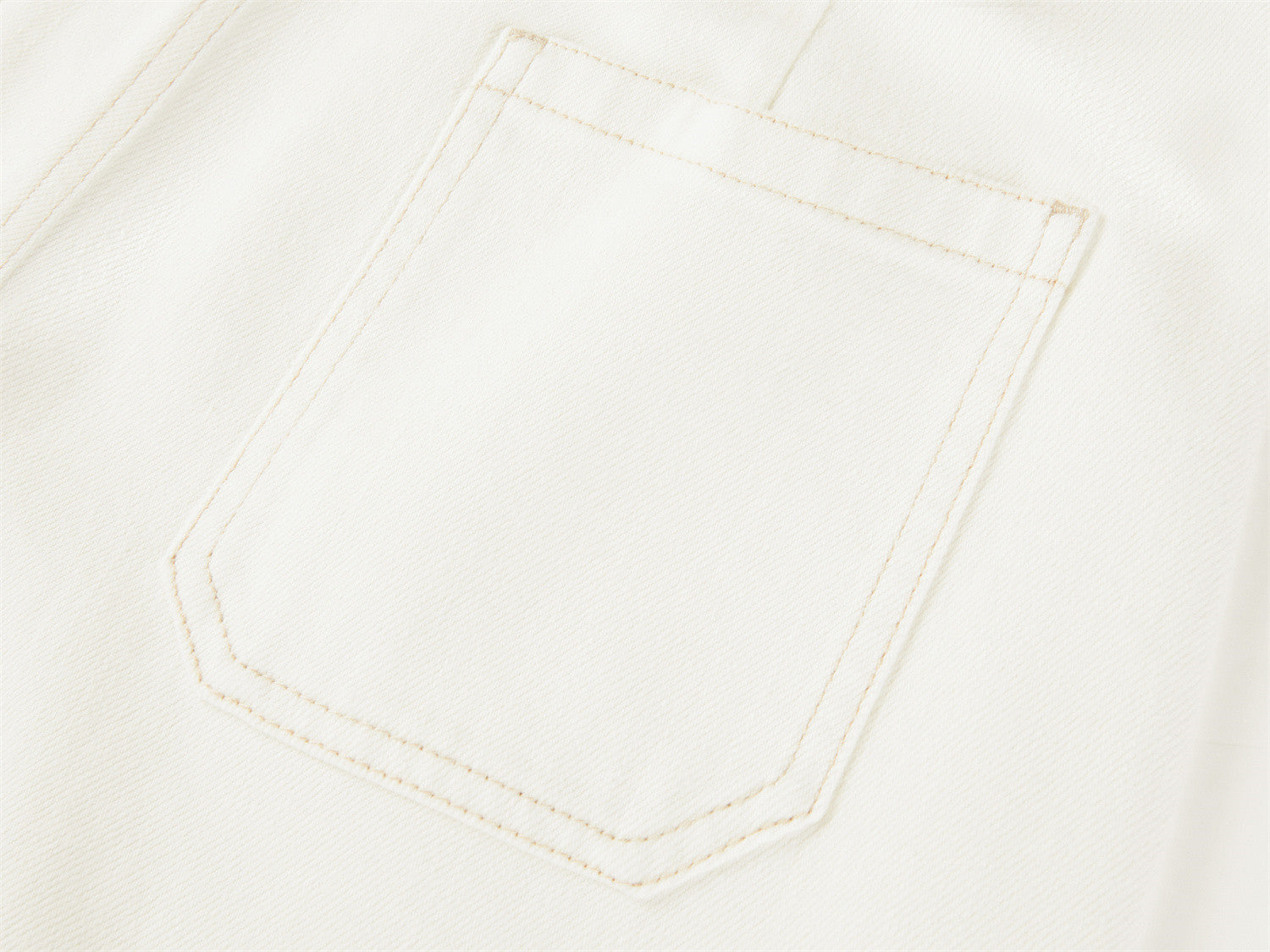 Tencel Cotton Straight-Leg Jeans | White