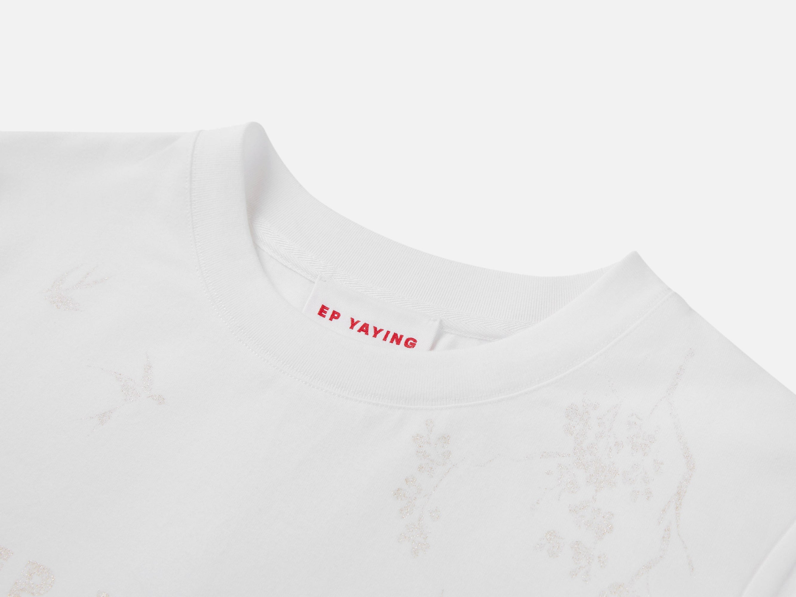 Cotton Printed Slim-Fit Short-Sleeve T-Shirt | White