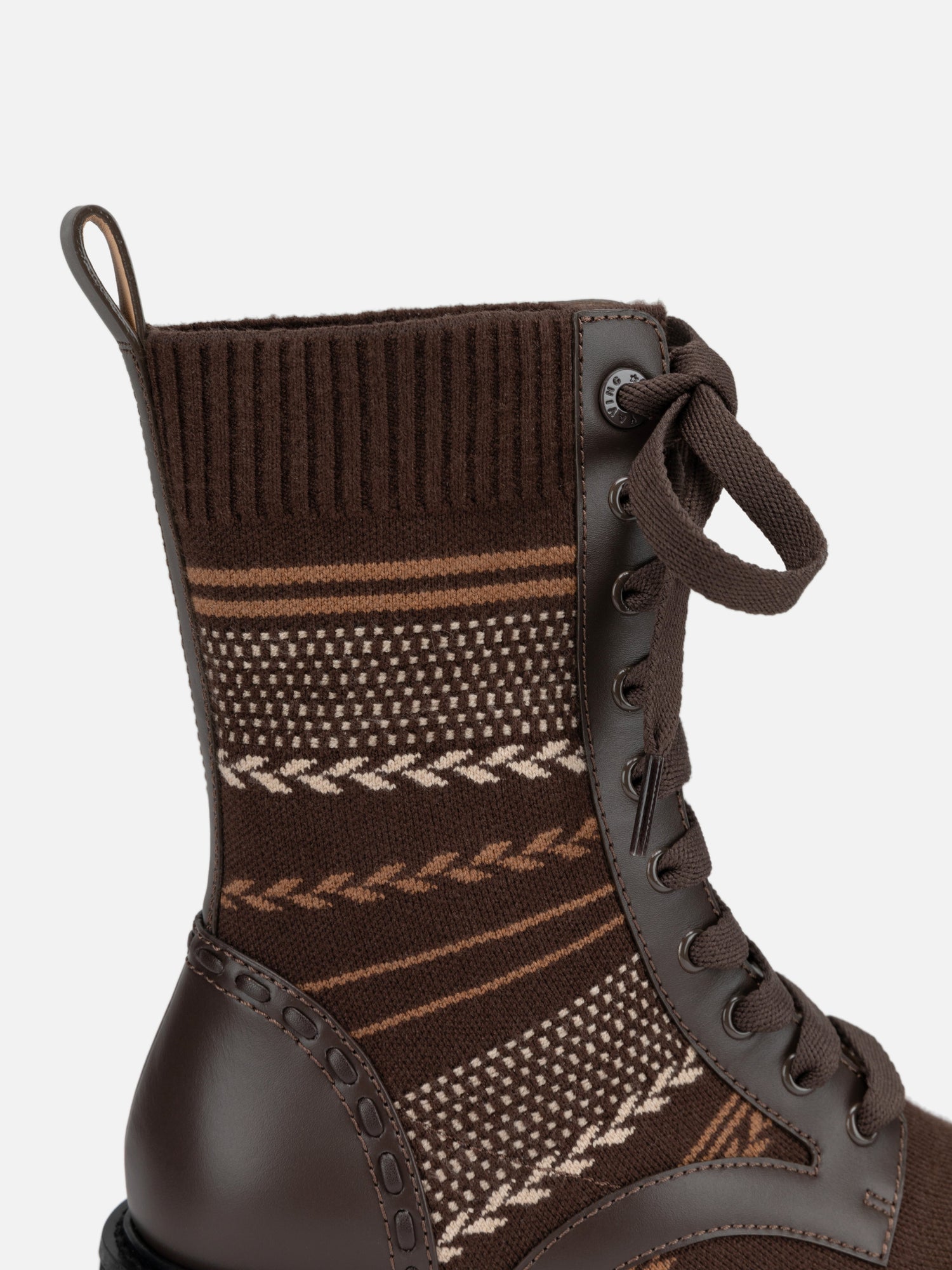 Jacquard Boot | Brown