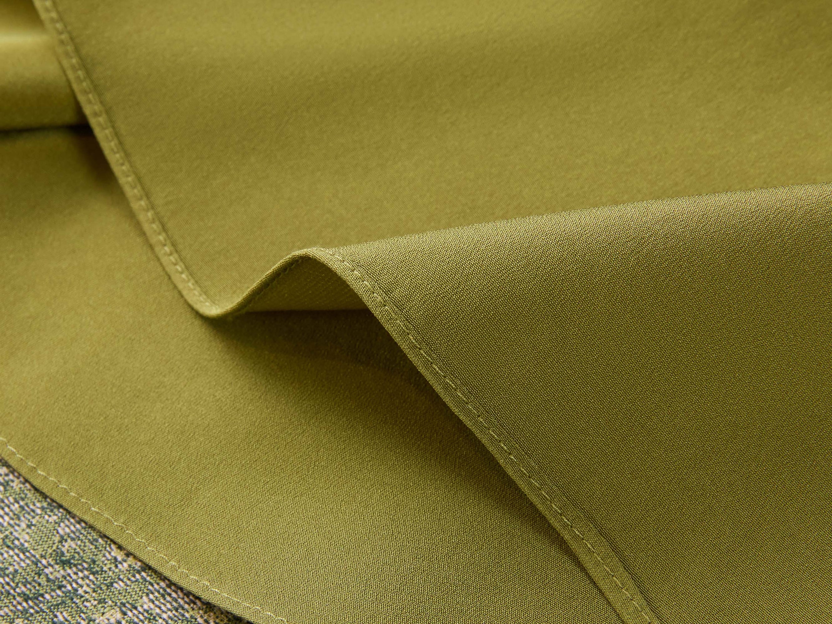 High-Waist Wool Cashmere Jacquard Skirt | Green