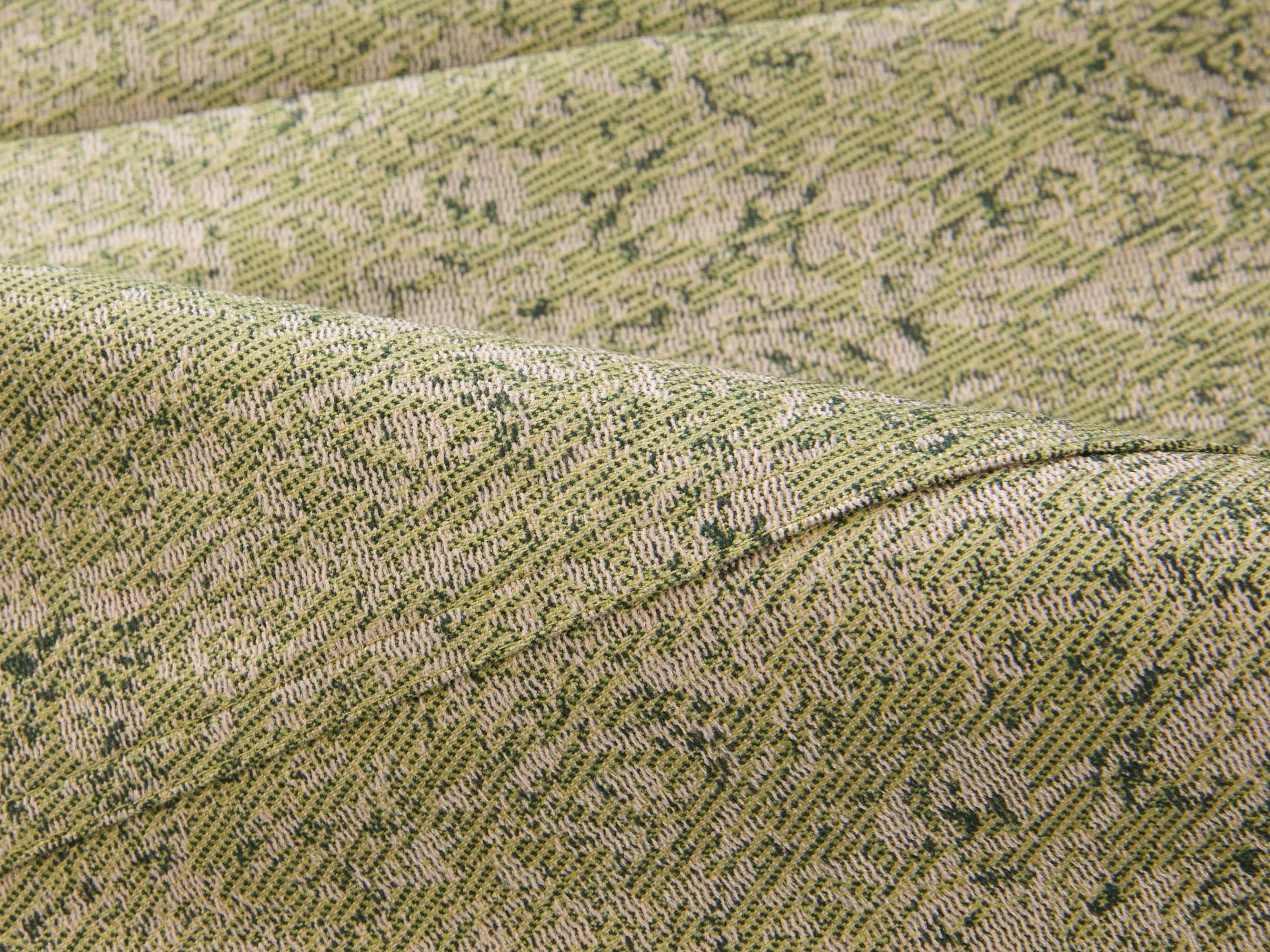 High-Waist Wool Cashmere Jacquard Skirt | Green