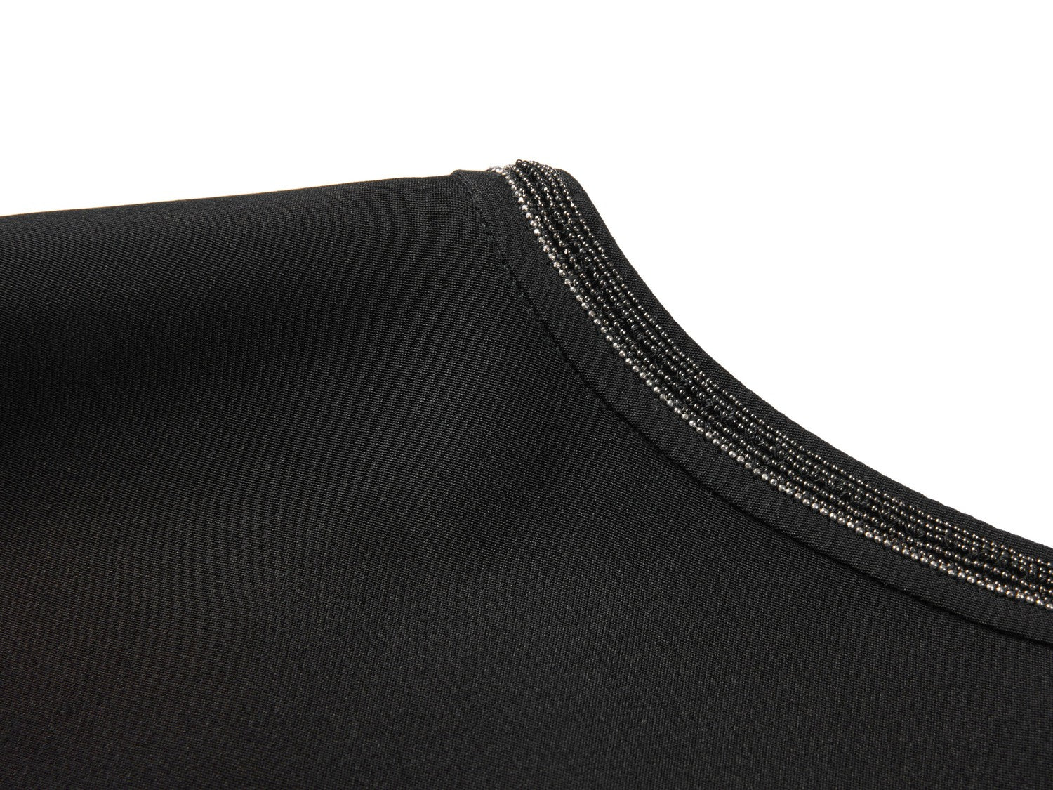 Silk Inner Sleeveless Top | Black