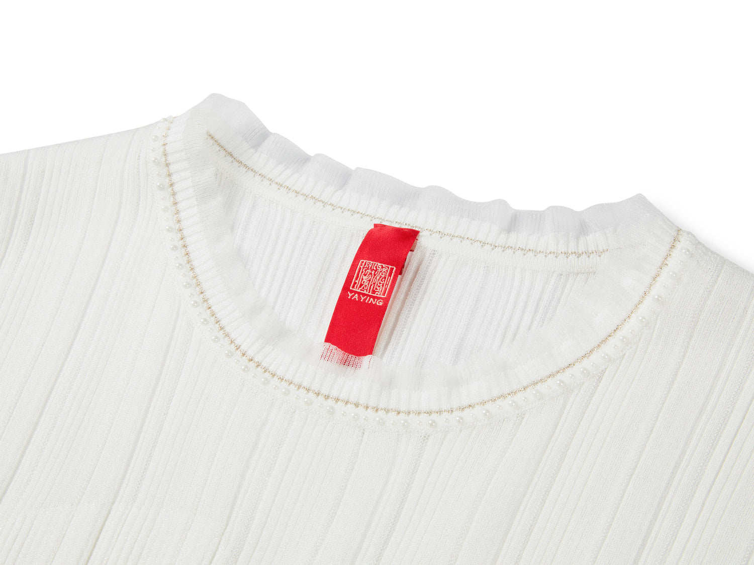 Mulberry Silk Sleeveless Knit Cardigan | White