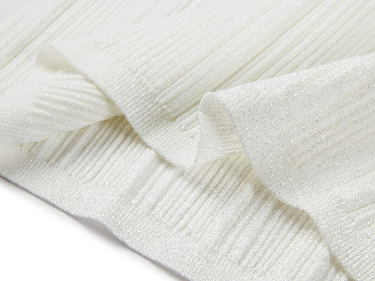 Mulberry Silk Sleeveless Knit Cardigan | White