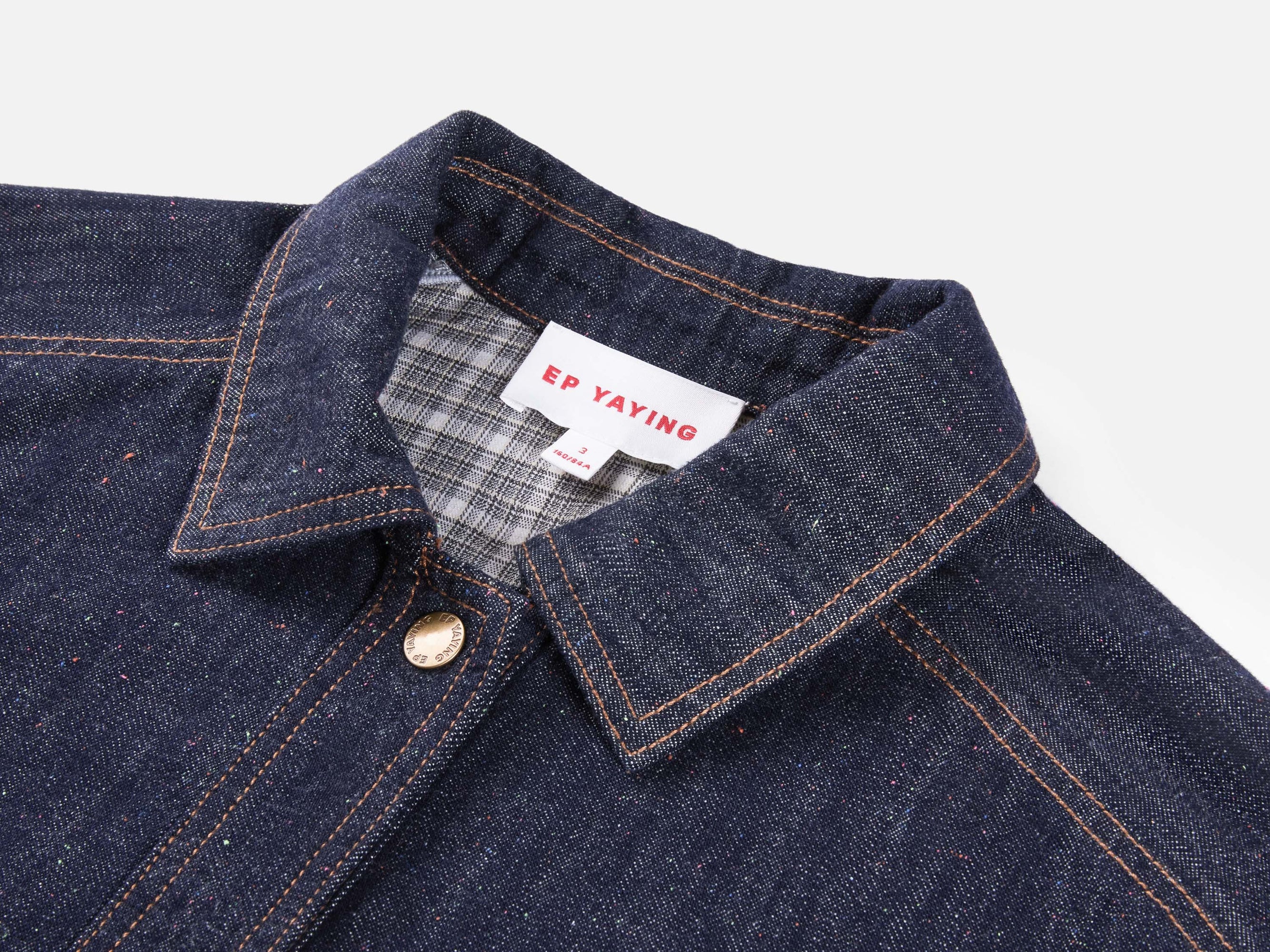 Cropped Denim Jacket | Navy