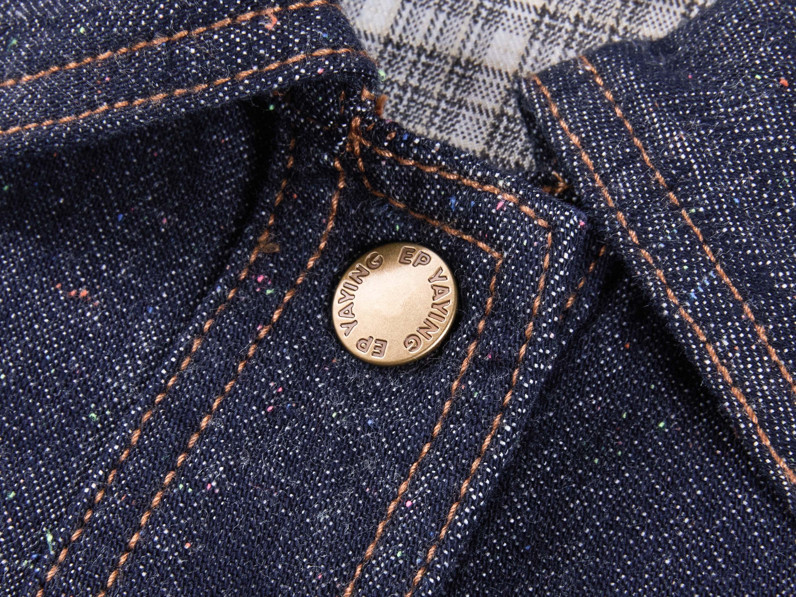 Cropped Denim Jacket | Navy