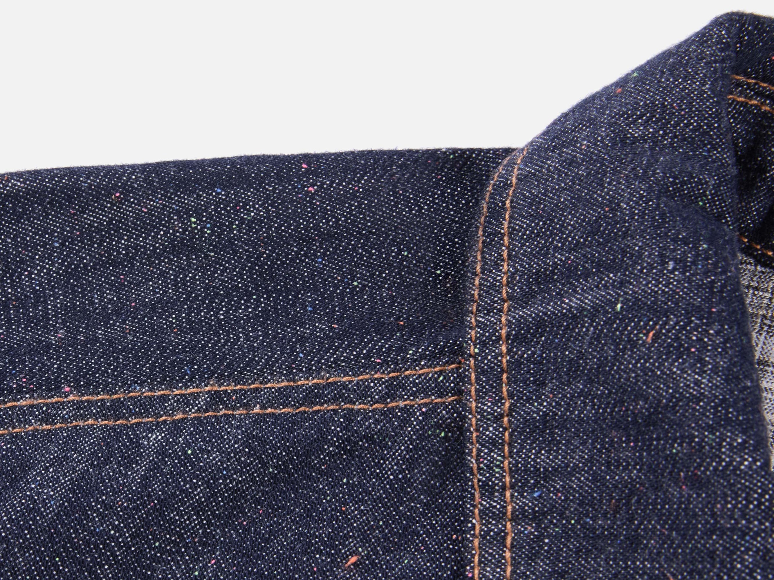 Cropped Denim Jacket | Navy