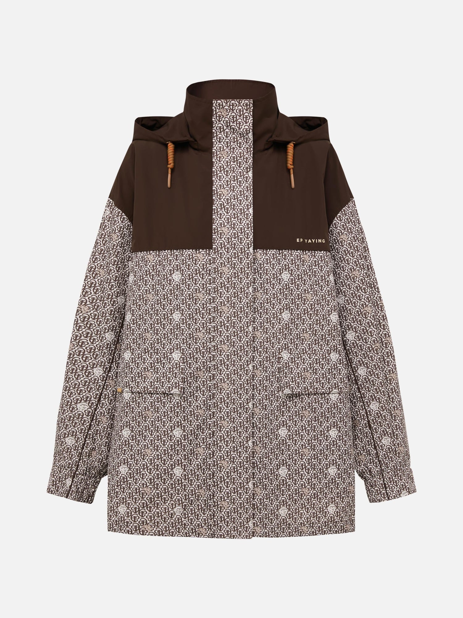 High V-Neck Jacket | Brown