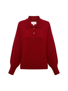 Polo Sweater | Red