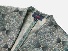 Silk Jacquard Blazer Jacket | Grey