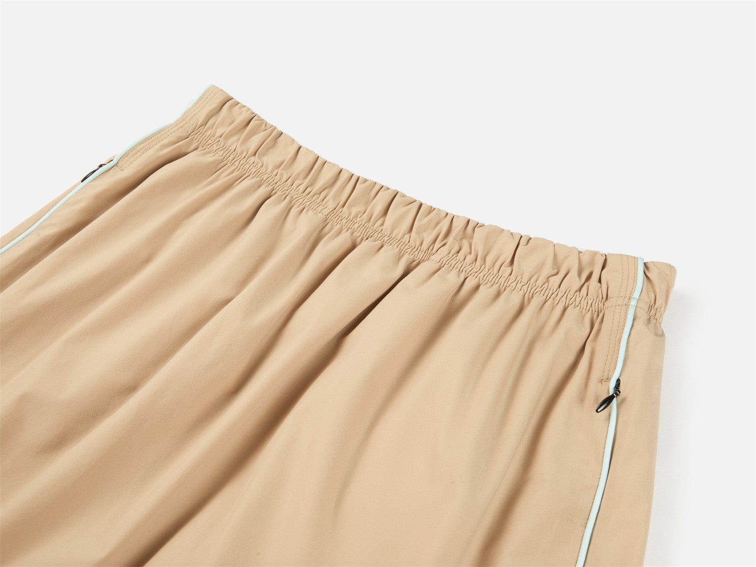 Straight-Cut Elastic Waist Sports Skirt | Khaki