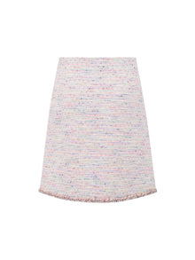 Tweed Mini Skirt | Pink