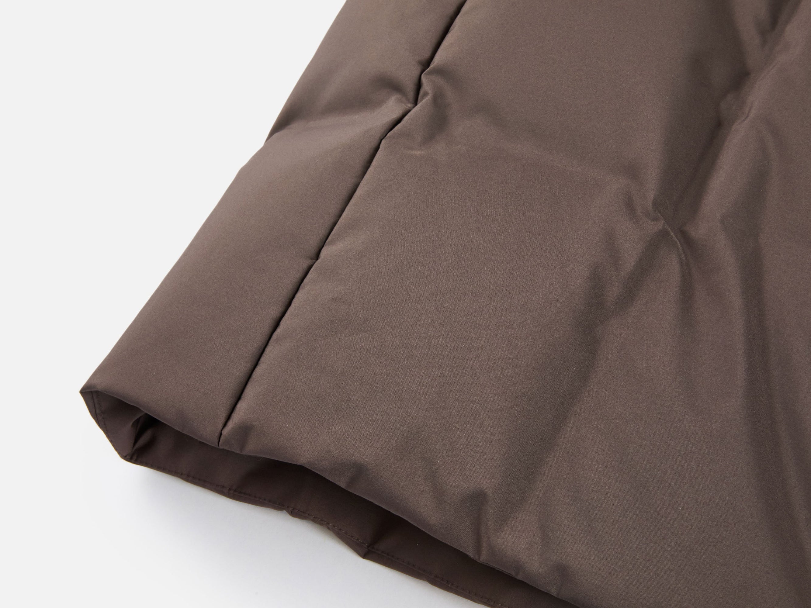 Long Down Coat | Brown