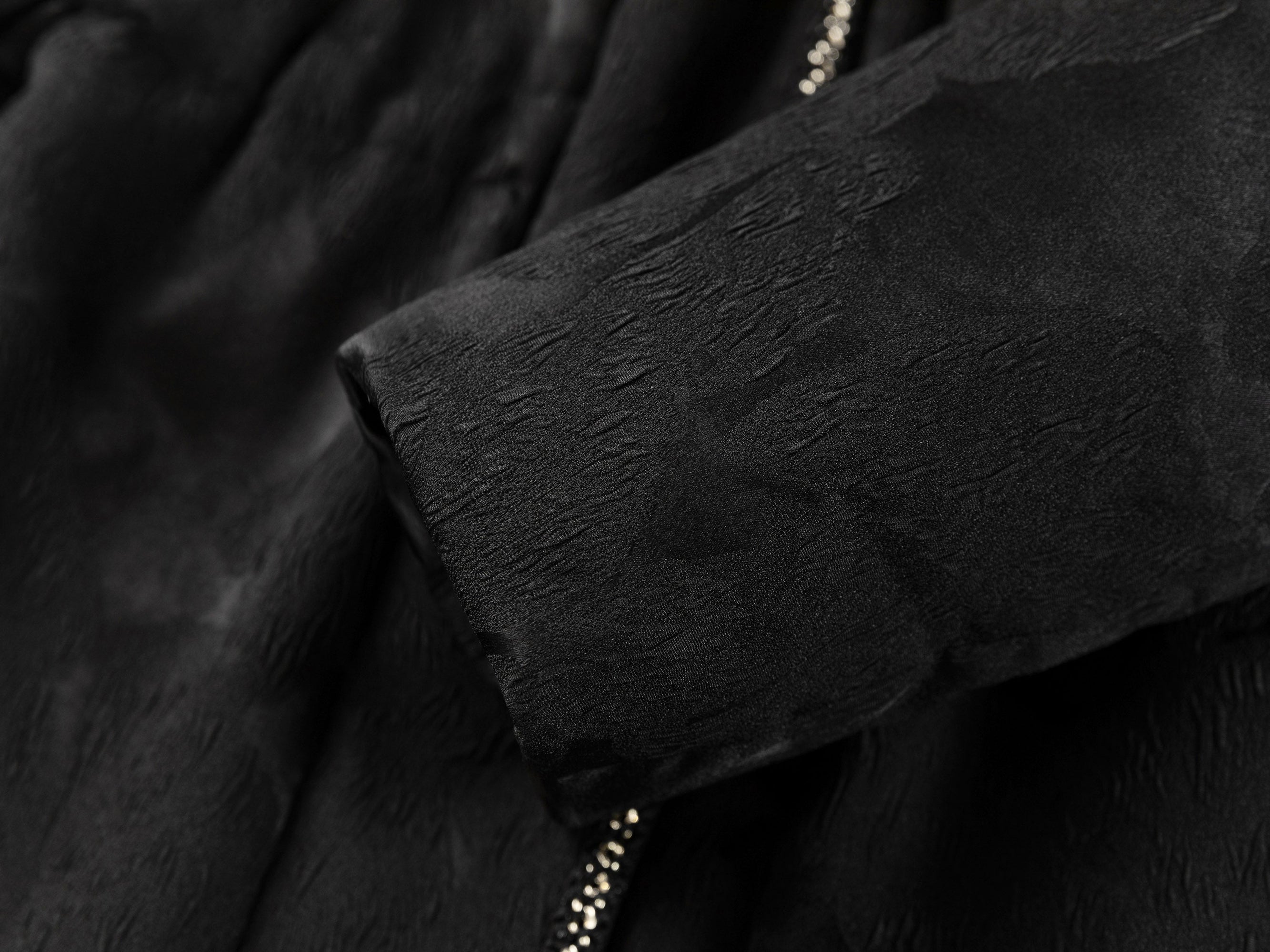 Textured Pattern Jacket | Black