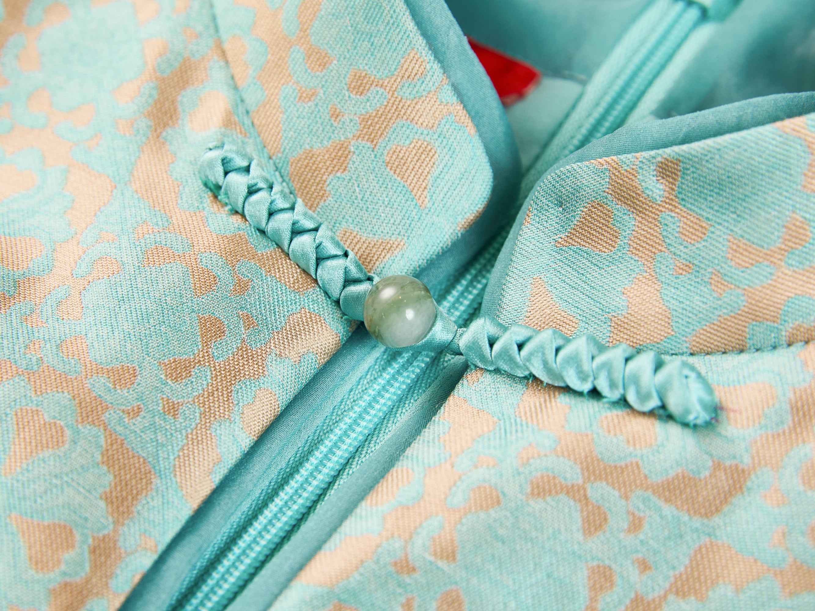 Floral Cheongsam Dress | Mint Green