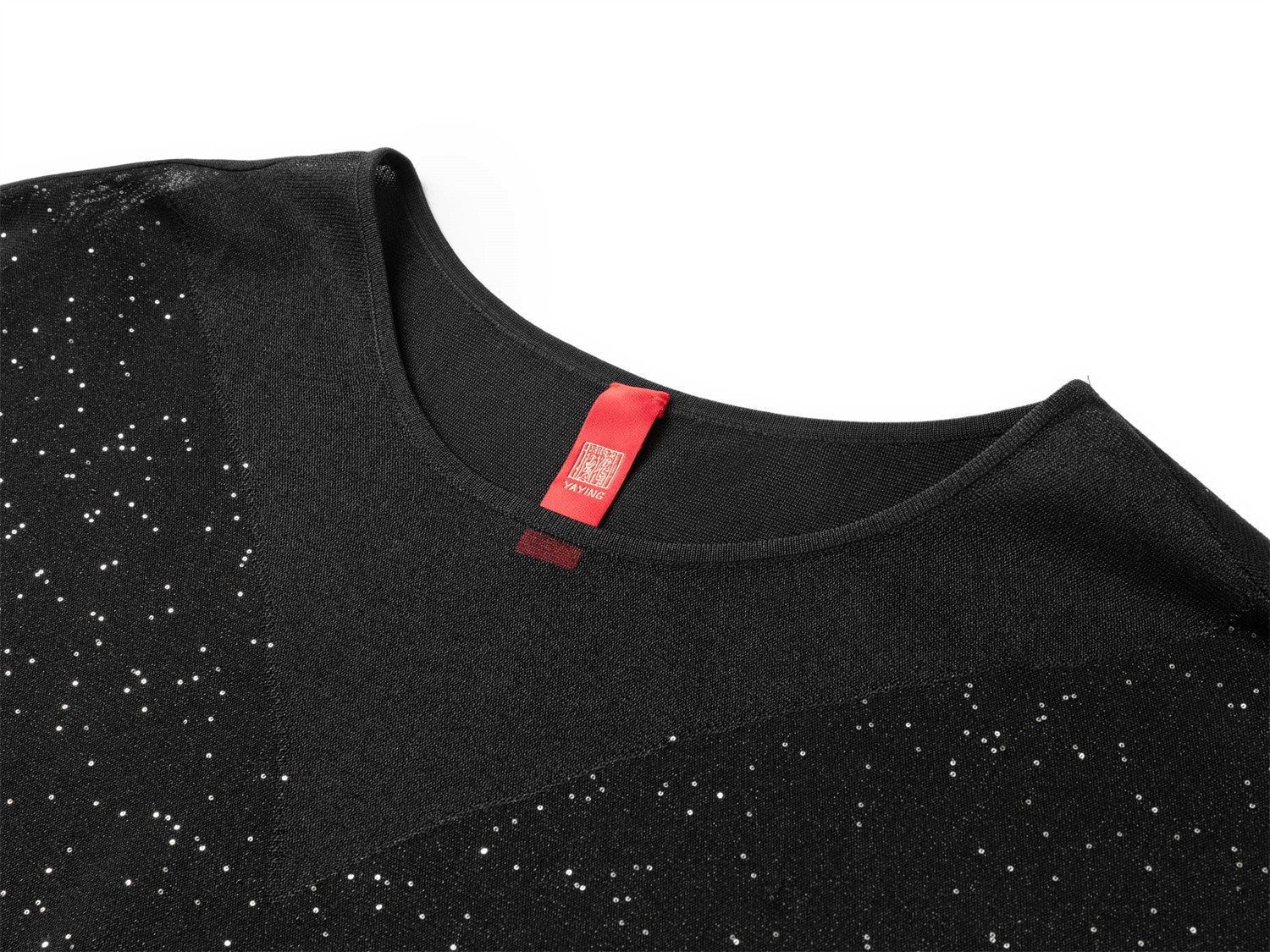 Mulberry Silk Raglan Sleeve Starry Sky Blouse | Black