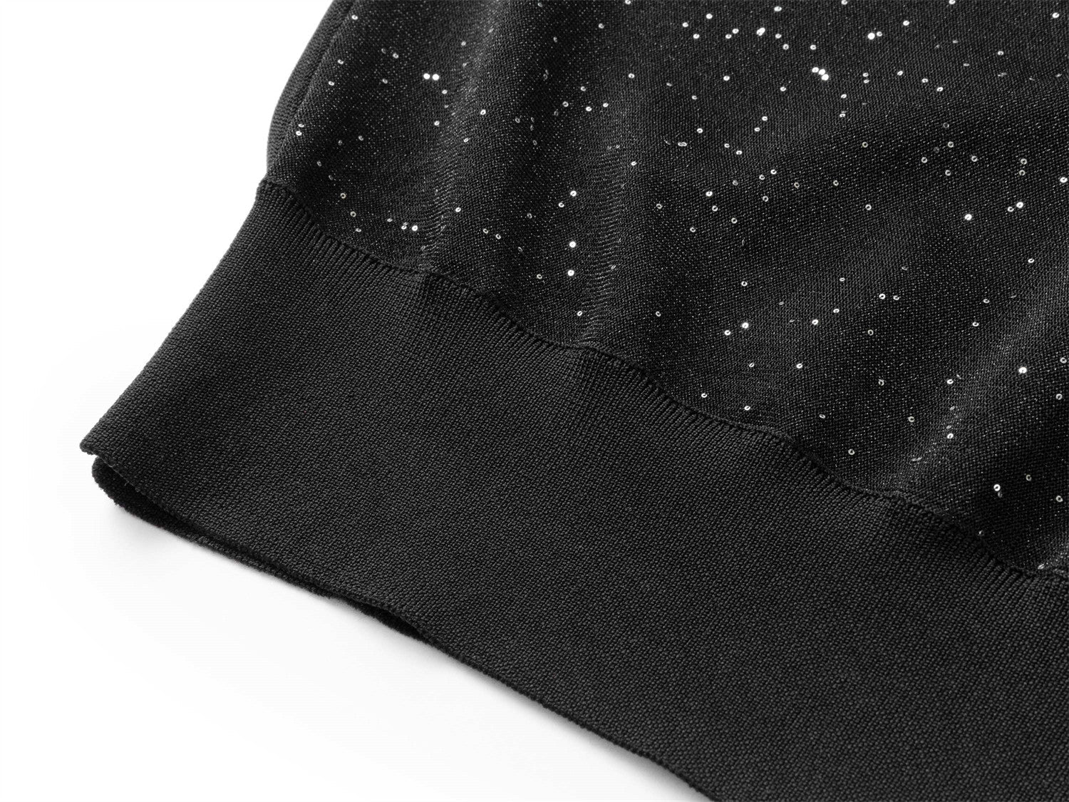 Mulberry Silk Raglan Sleeve Starry Sky Blouse | Black