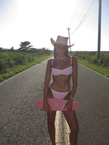 Sport Bikini Top | Conch Shell/Off White