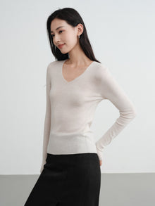 Machine Washable Wool Seamless Base Layer Top | White