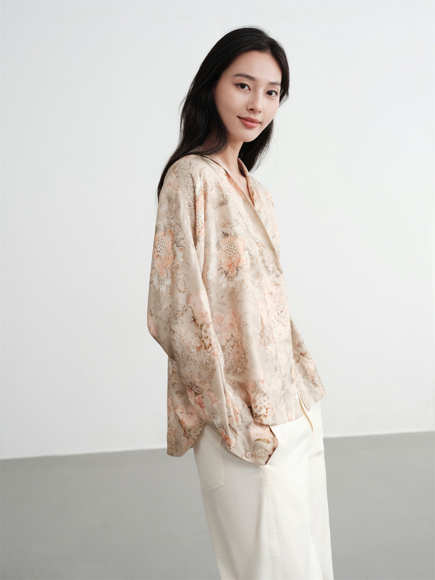 Mulberry Silk Jacket | Pink