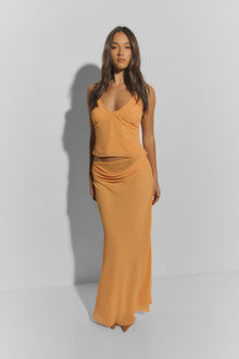Juniper Maxi Skirt | Tangerine