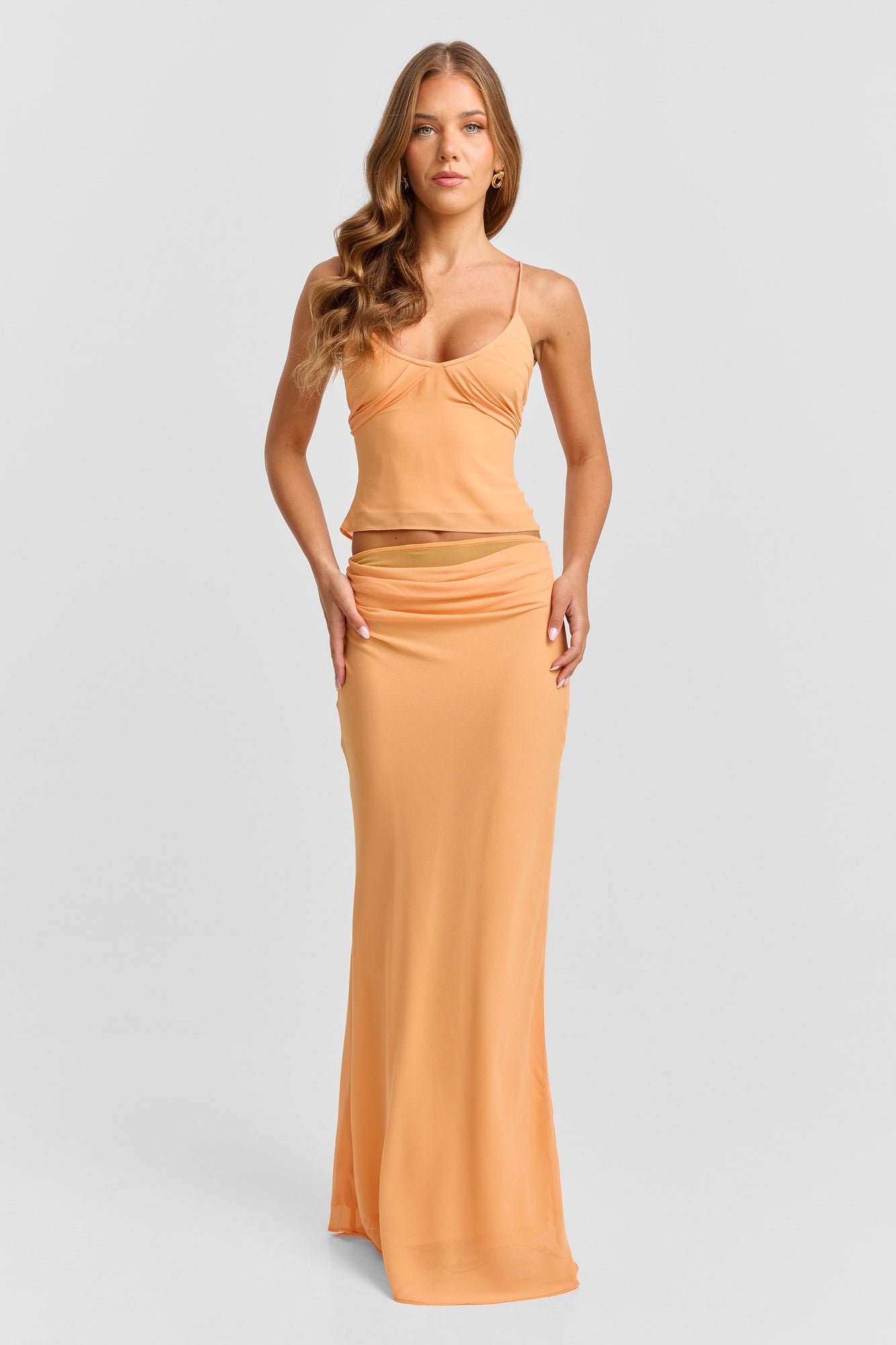 Juniper Maxi Skirt | Tangerine