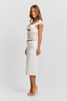 Anastasia Skirt | White