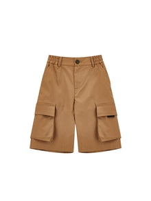 Boys | Stretch Cargo Bermuda Shorts | Caramel