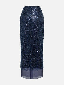 Sequin Skirt | Navy