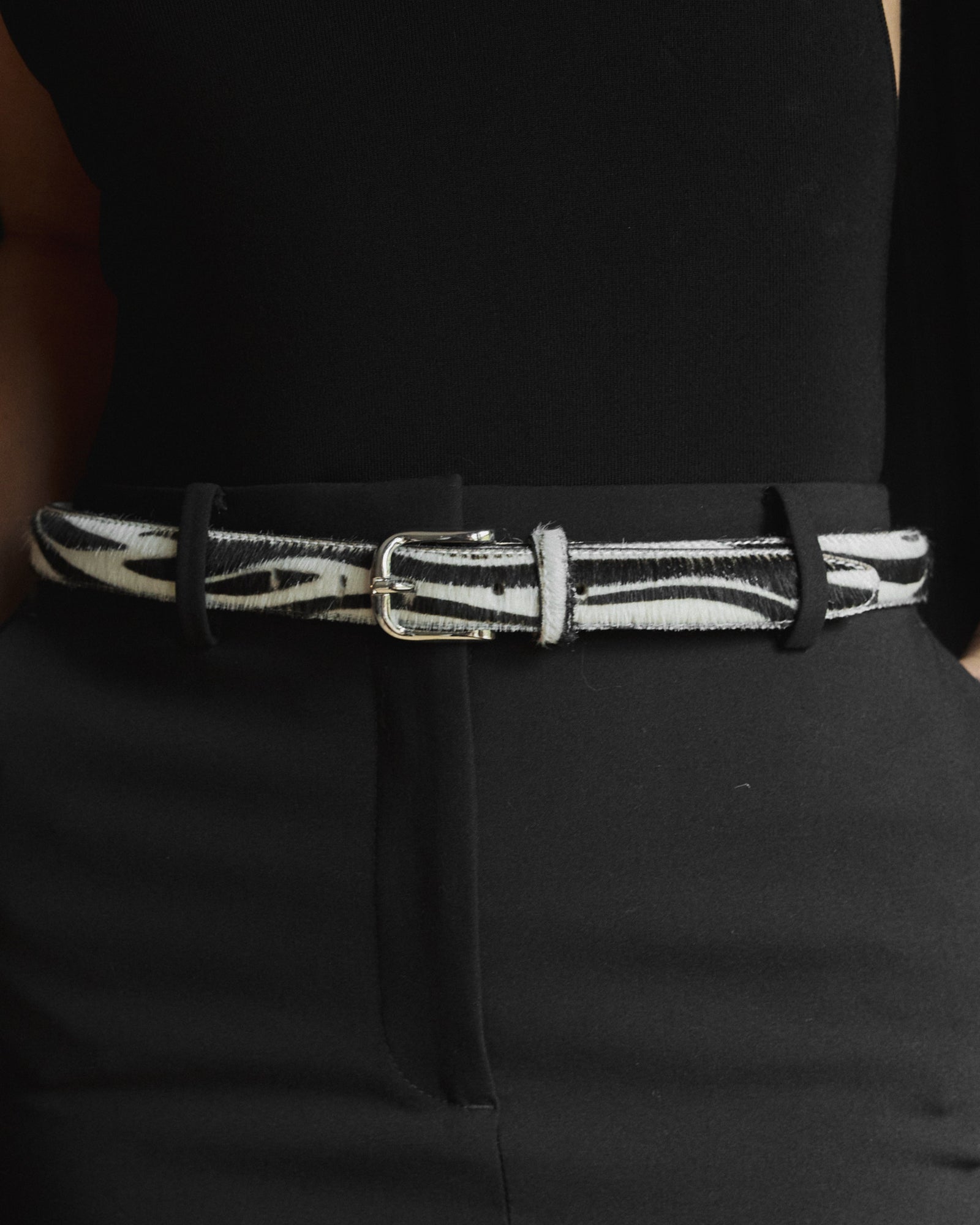 No. 14 Belt | Zebra/Silver